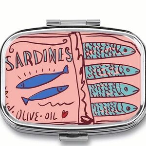 Retro style sardine tin pill box
